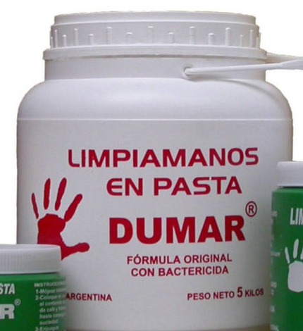 Limpiamanos en Pasta Dumar